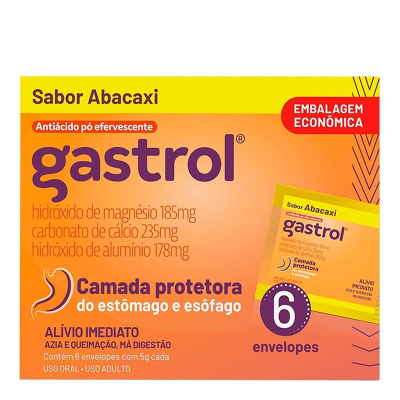 Gastrol abacaxi eferv 5g x 12
