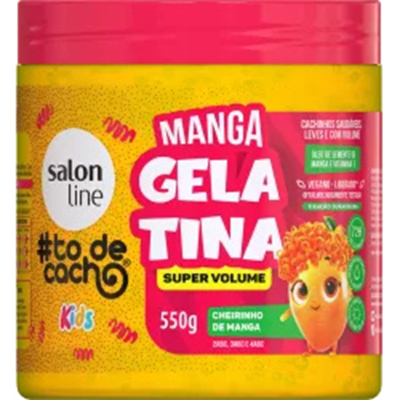 Gelatina super volume todecacho 550g kids cheirinho de manga