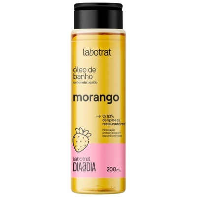 Sab. liq. oleo banho labotrat dia a dia 200ml morango