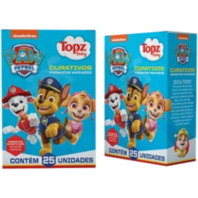 Curativos 25un patrulha canina chase - topz