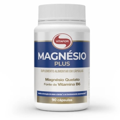 Magnésio + Vitamina B6 Plus Vitafor Plus 90 Cápsulas