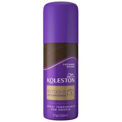 Tint. koleston retoque instantaneo castanho escuro 100ml/57g