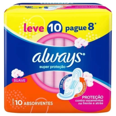 Abs. always basico sv c/abas l10p8 10un