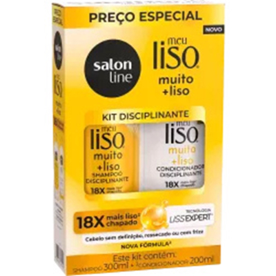 Kit sh 300ml + cond 200ml meu liso muito+liso 32742