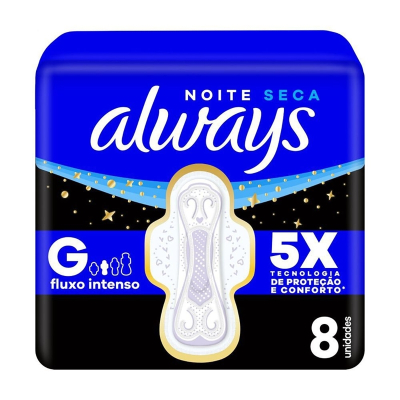 Abs. always noites tranquilas seca l+p- 8un, always noturno seca c/ abas lv8 pg7 8unid