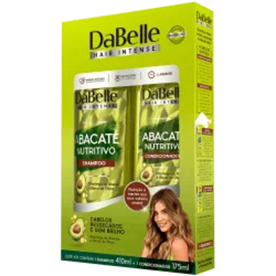 Kit shampoo 410ml+condicionador 175ml dabelle - abacate nutritivo - un