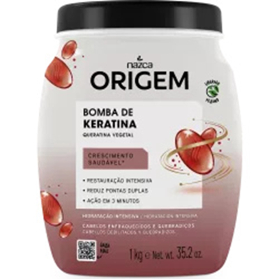 Cr. origem 1kg bomba queratina