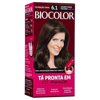 Tint. biocolor 6.1 mk louro cinza esc 20min 