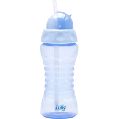 Copo clean c/ canudo 300ml azul bl7199