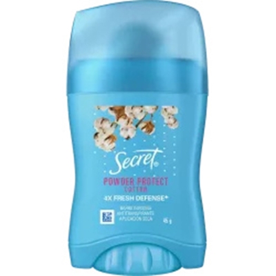 DESODORANTE SECRET CREME STICK 045G POWDER PROTE COTTON 