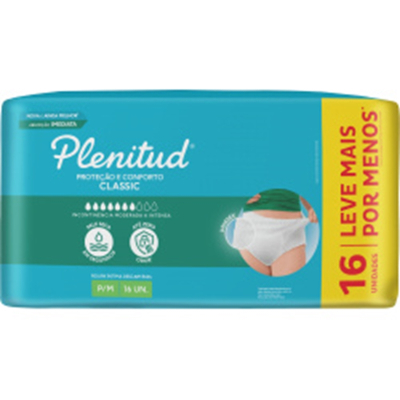 Fr. ger. plenitud classic 16un p/m roupa intima 