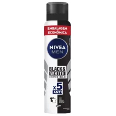 Des. nivea aero b w invisible masc 200ml un