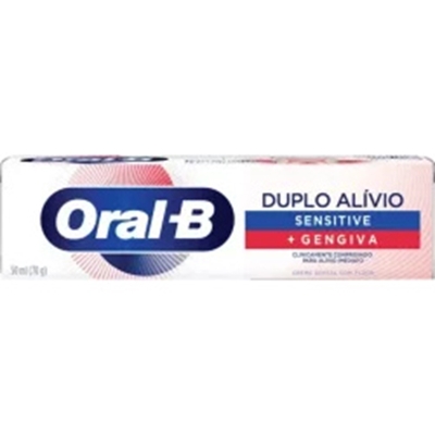 CREME DENTAL ORAL B 70G DUPLO ALIVIO