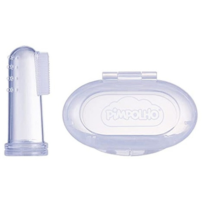 Massageador de gengiva pimpolho transparente