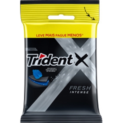 Chiclete trident 5s bag xfresh zero c/4x8g