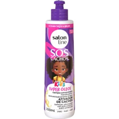 Ativador de cachos salon line 0300ml sos cachos kids nutricao