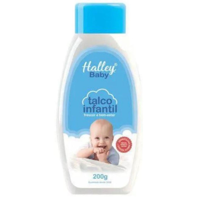 Talco halley baby azul 200g