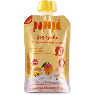 Papapa papinha iogurte fr amarelas ban 100g