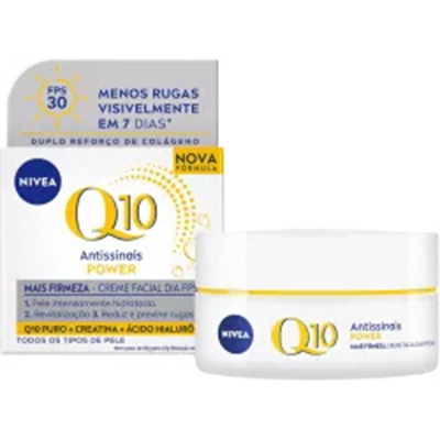 Cr. nivea anti-rugas q-10 diu, nivea visage q10 diurno