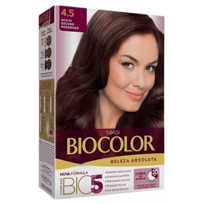 Tint. biocolor 4.5 mk acaju escuro 20min 