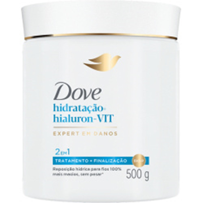 Mascara dove 500g 2em1 hidra hialuron vit