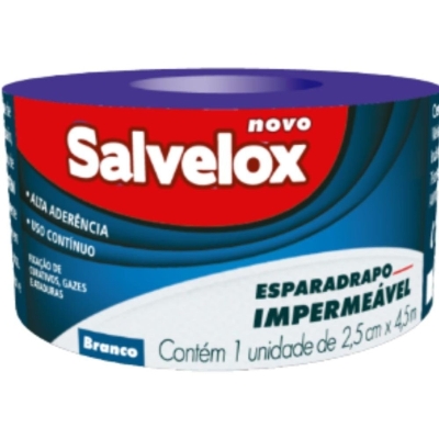 Esparadrapo salvelox 2,5cmx4,5m impermeavel cremer