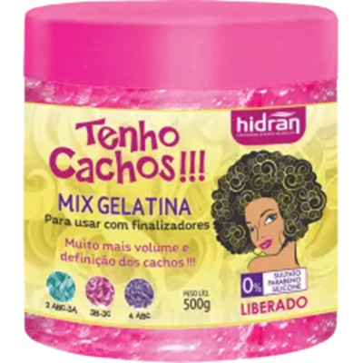 Gelatina mix 500g hidran tenho cachos