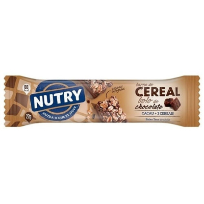 Barra de cereais nutry 22g bolo chocol
