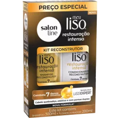 Kit sh 300ml + cond 200ml meu liso restauracao intensa 32751