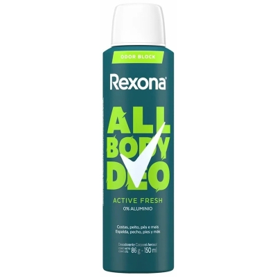 Des. rexona all body aer 150ml active fresh* *