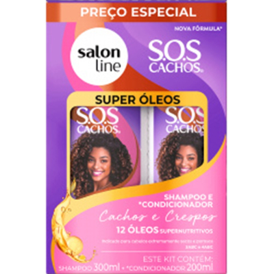 Kit sh 300ml + cond 200ml sos cachos super oleos 32904