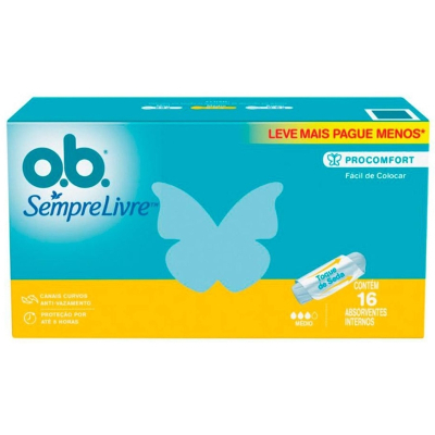 Abs. interno o.b. pro comfort medio lv+pg- 16un