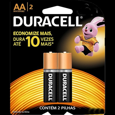 Pilha duracell aa c/2 un