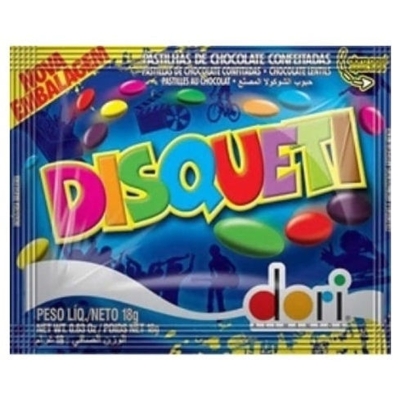 CHOCOLATE DISQUETI 18G PASTIL, COMPRIMIDOS LETAR APRESENTACAO