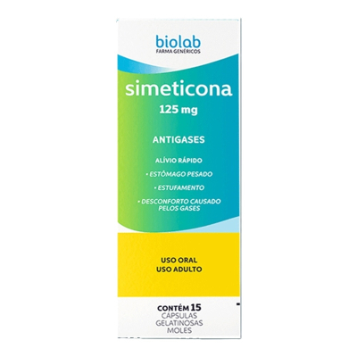 Simeticona 125mg c/15 cps(g) biolab