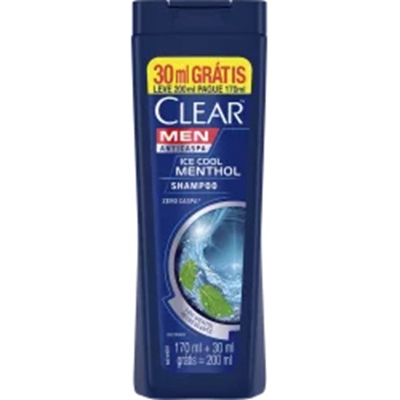 Sh. clear 200ml men anticaspa ice cool l200p170 *