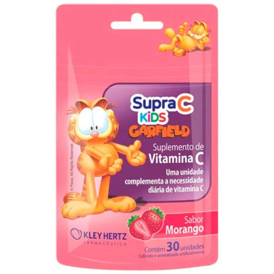 Supravit c kids sabor morango 1x30