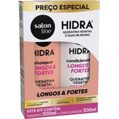 Sh. salon line 300ml hidra queratina+cond 300ml *