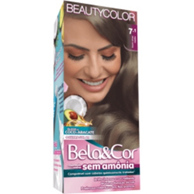 Tint. belacor sem amonia kit 07.1 louro cinza med *