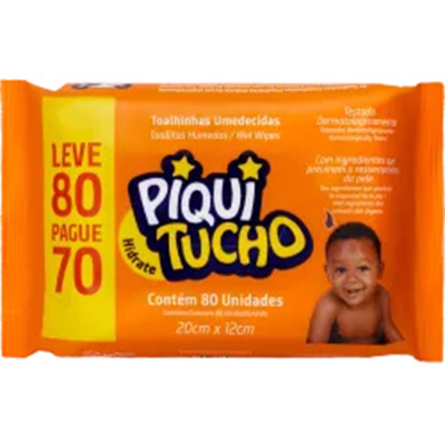 Toalhinhas umed piquitucho hidrate lmpm 80un