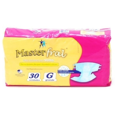 FRALDA GERIATRICA MASTERFRAL TAM G 30U, MASTER FRAL ECON G C30