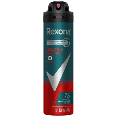 DESODORANTE REXONA AERO 150ML ANTIBA, REXONA MASC ANTIBACTERIANO 90GR