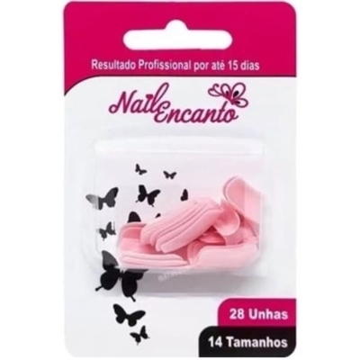 UNHAS POST NAIL ENCANTO 24UN COLORS ROSA
