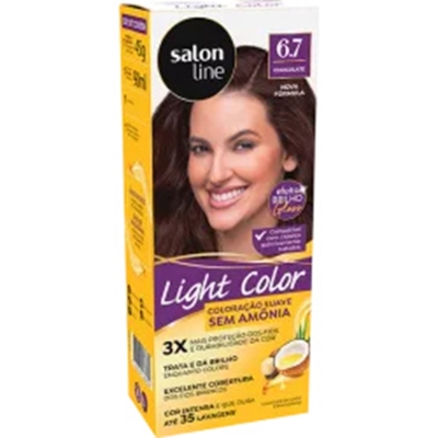 Tint. salon line light color 6.7 chocolate tonalizante