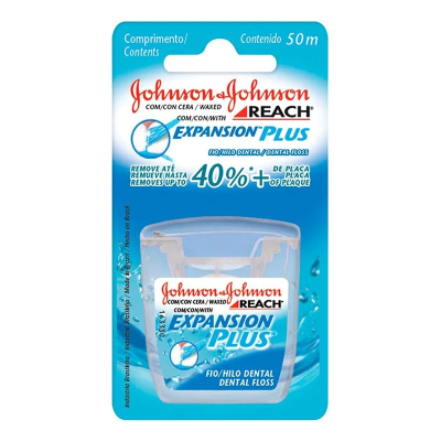 Fio dental johnson reach 50m, johnson azul 50mts