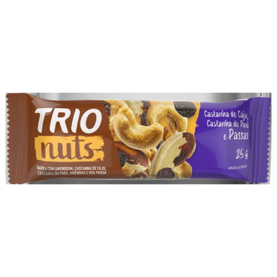 Barra trio 25g nuts castanha