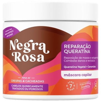 Negra rosa mascara rep queratina 500g