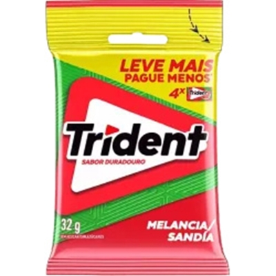 Chiclete trident c/4 melancia