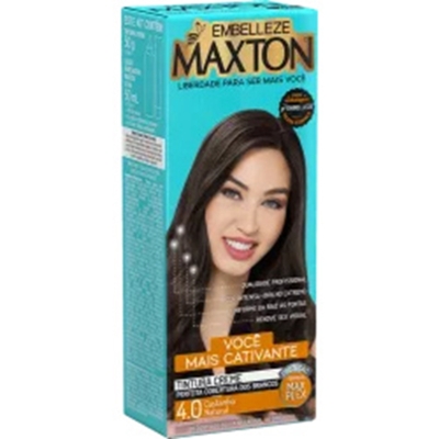 Tint. maxton kit 4.0 castanho natural paixao