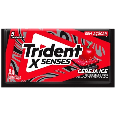 Chiclete trident cereja ice 8g